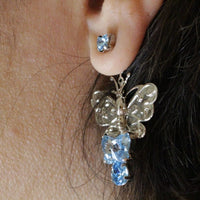 Clear Butterfly Earrings