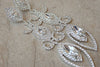Clear Crystal Earrings. Wedding Statement Earrings. Rebeka Cluster Long Earrings. Unique Women Jewelry.bridal Earrings.celebrity Jewelry