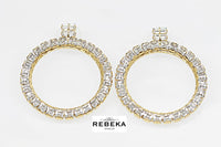 Clear Crystal Hoops