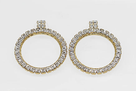 Clear Crystal Hoops