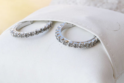 Clear Crystal Hoops