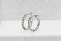 Clear Crystal Hoops