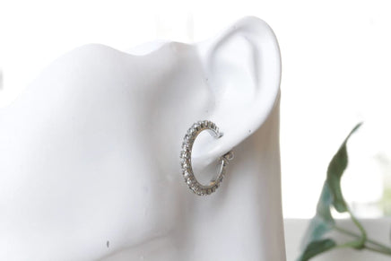 Clear Crystal Hoops