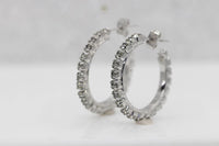 Clear Crystal Hoops