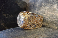 Clear Rebeka Filigree Ring