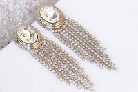 Clear Tassel Earrings