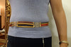 Colorful Leather Strap Belt