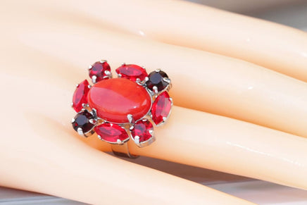 Coral Bridal Ring