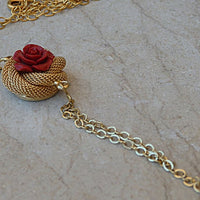 Coral Flower Necklace
