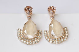 Cream Teardrop Earrings