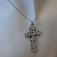 Cross Necklace. Rebeka Gemstone Cross. Celtic Cross Necklace. Religious Jewelry. Lord God Necklace. Rhinestone Crystal Church Necklace