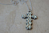 Cross Necklace. Rebeka Gemstone Cross. Celtic Cross Necklace. Religious Jewelry. Lord God Necklace. Rhinestone Crystal Church Necklace