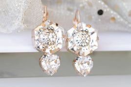 Crystal Heart Earrings