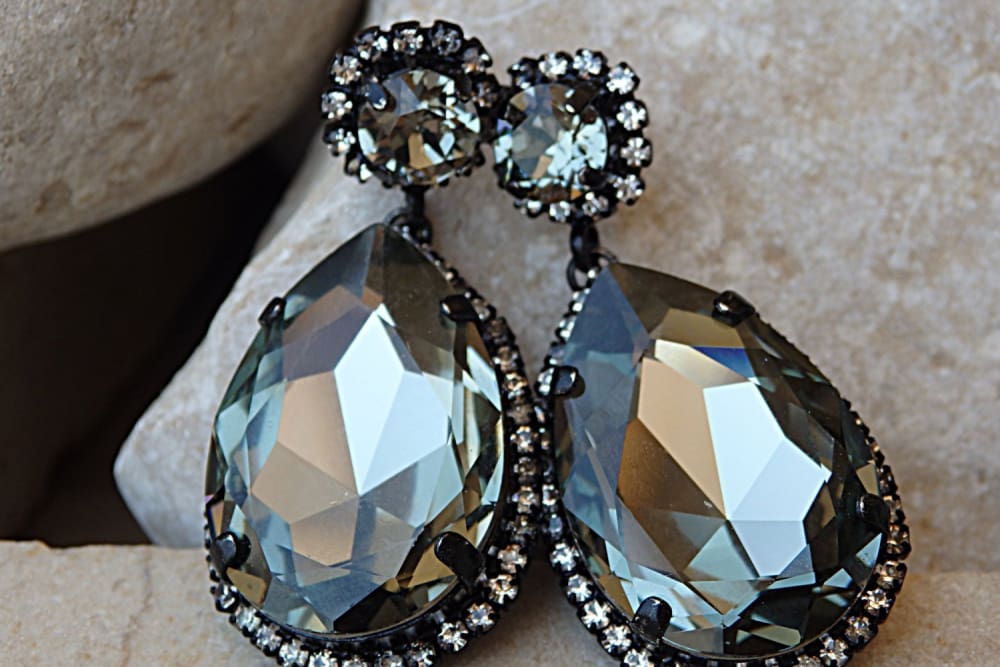 Luxury Leaf Crystal Long Earrings Women Fashion Rhinestone Drop Earring  Accessories Statement Gold Color Brincos Shiny Jewelry - AliExpress