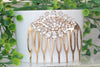 Crystal Rose Gold Hair Comb