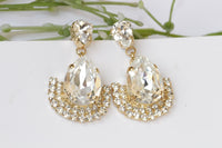 Crystal Teardrop Earrings