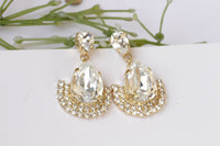 Crystal Teardrop Earrings