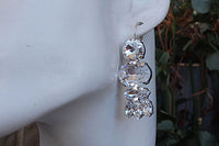 Crystals Earrings. Crystal Wedding Earrings. Bridal Crystal Drop Earrings. Rebeka Drop Earrings