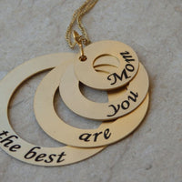 Custom Gold Mothers Necklace