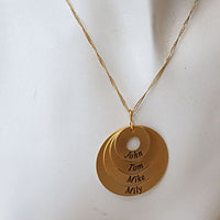 Custom Gold Mothers Necklace