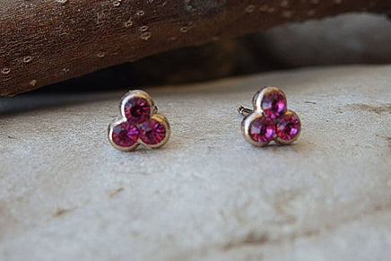 Dainty Fuchsia Earrings