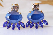 Dark Blue Earrings