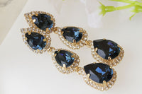 Dark Blue Earrings