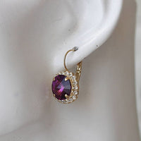 Dark Purple Earrings