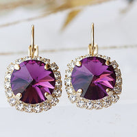 Dark Purple Earrings