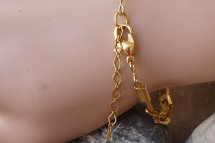 Delicate Gold Leather Bracelet