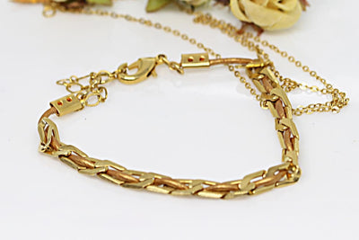 Delicate Gold Leather Bracelet