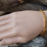Delicate Gold Leather Bracelet