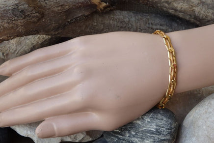 Delicate Gold Leather Bracelet