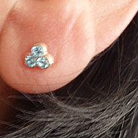 Delicate Light Blue Earrings