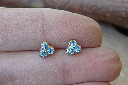 Delicate Light Blue Earrings