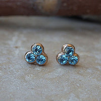 Delicate Light Blue Earrings