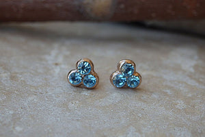 Delicate Light Blue Earrings
