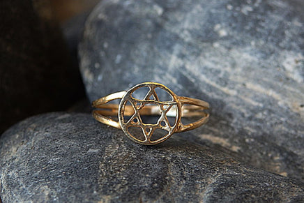 Delicate Star Of David Ring