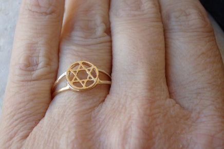 Delicate Star Of David Ring