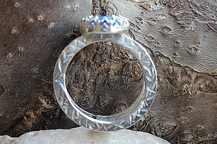 Double Band Opal Ring