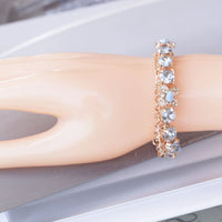Dusty Blue Rebeka Crystal Bracelet
