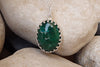 Eilat Stone Earrings. King Solomon Stone Earrings. Oval Green Gemstone Earrings. 925 Sterling Silver Earrings. Green Eilat Threader Earrings