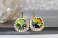 Electra Green Earrings