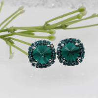 Elegant Green Earrings
