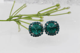 Elegant Green Earrings