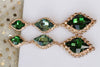 Emerald Chandelier Earrings