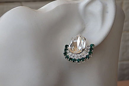 Emerald Clear Earrings