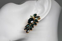 Emerald Cluster Earrings