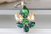Emerald Cluster Pendant