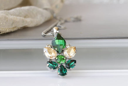 Emerald Cluster Pendant